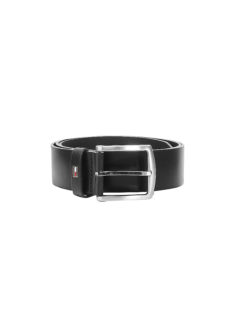 TOMMY HILFIGER Ledergürtel New Denton schwarz | 95